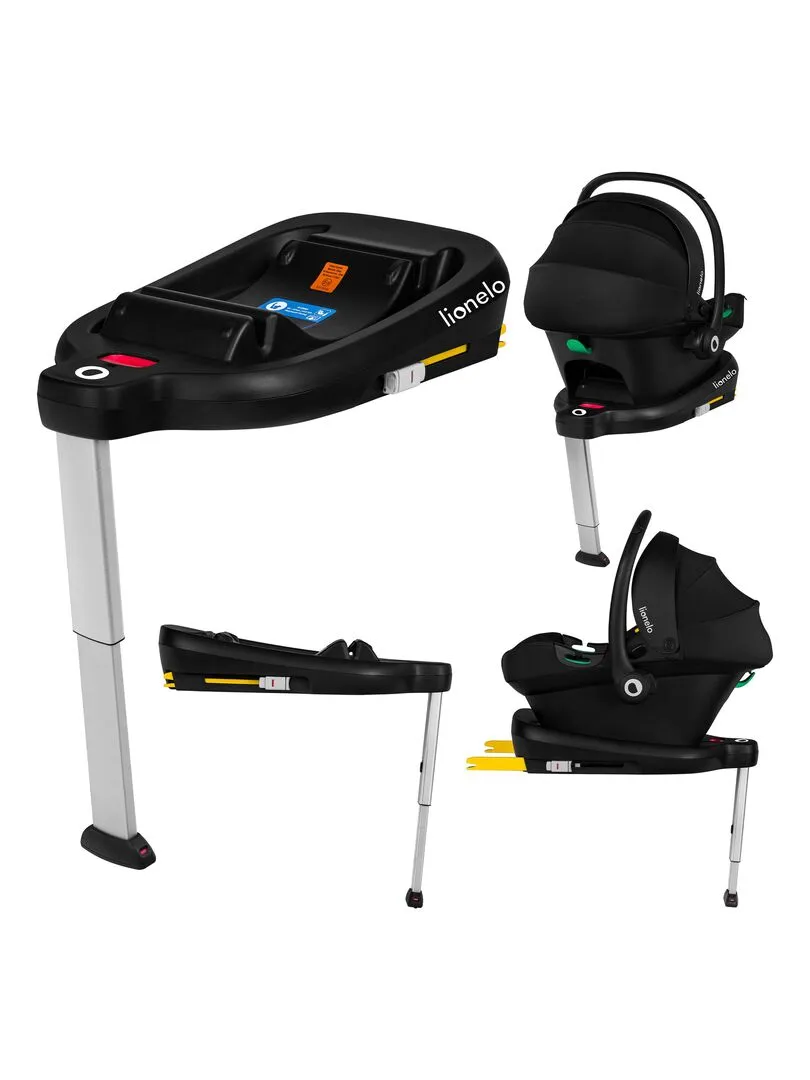 Base ISOFIX - LIONELO Astrid i-Size Base - Base de siège auto pour bébé - Noir