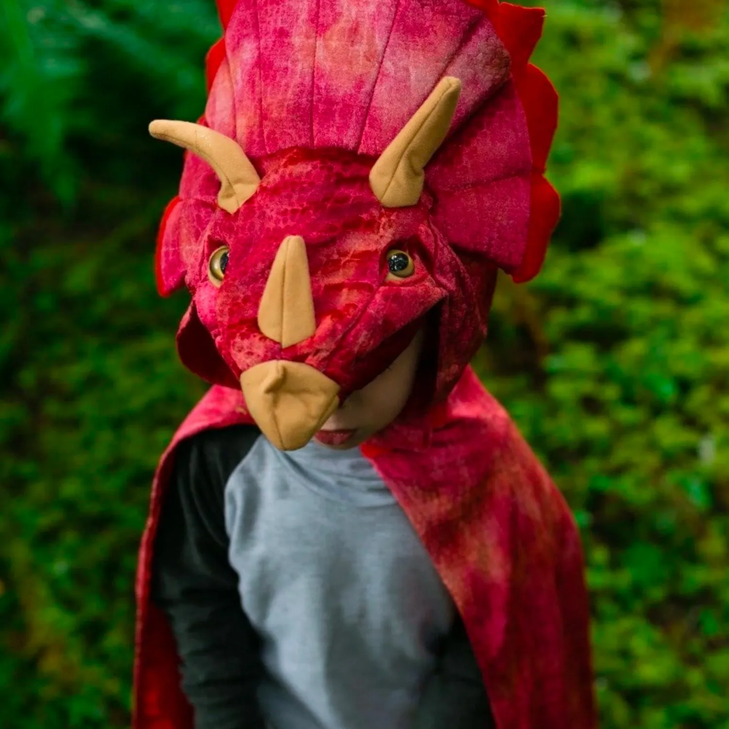 Cape tricératops rouge