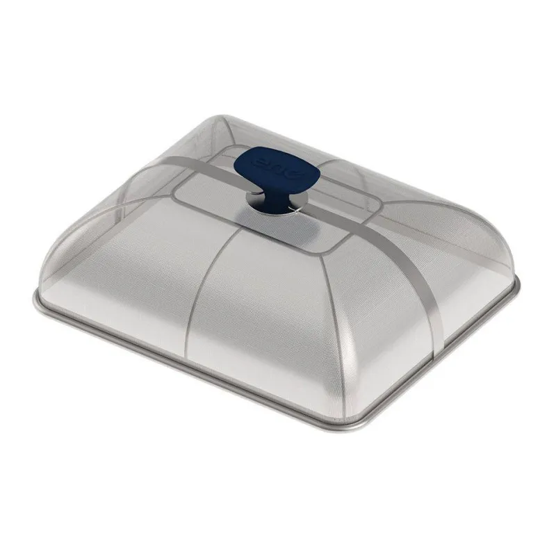 Cloche Dôme anti projection rectangulaire ENO Maille Inox
