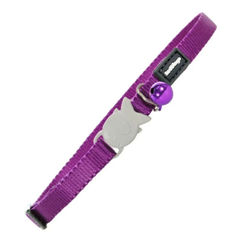 Collier pour chat violet (1,2 x 20-32 cm)