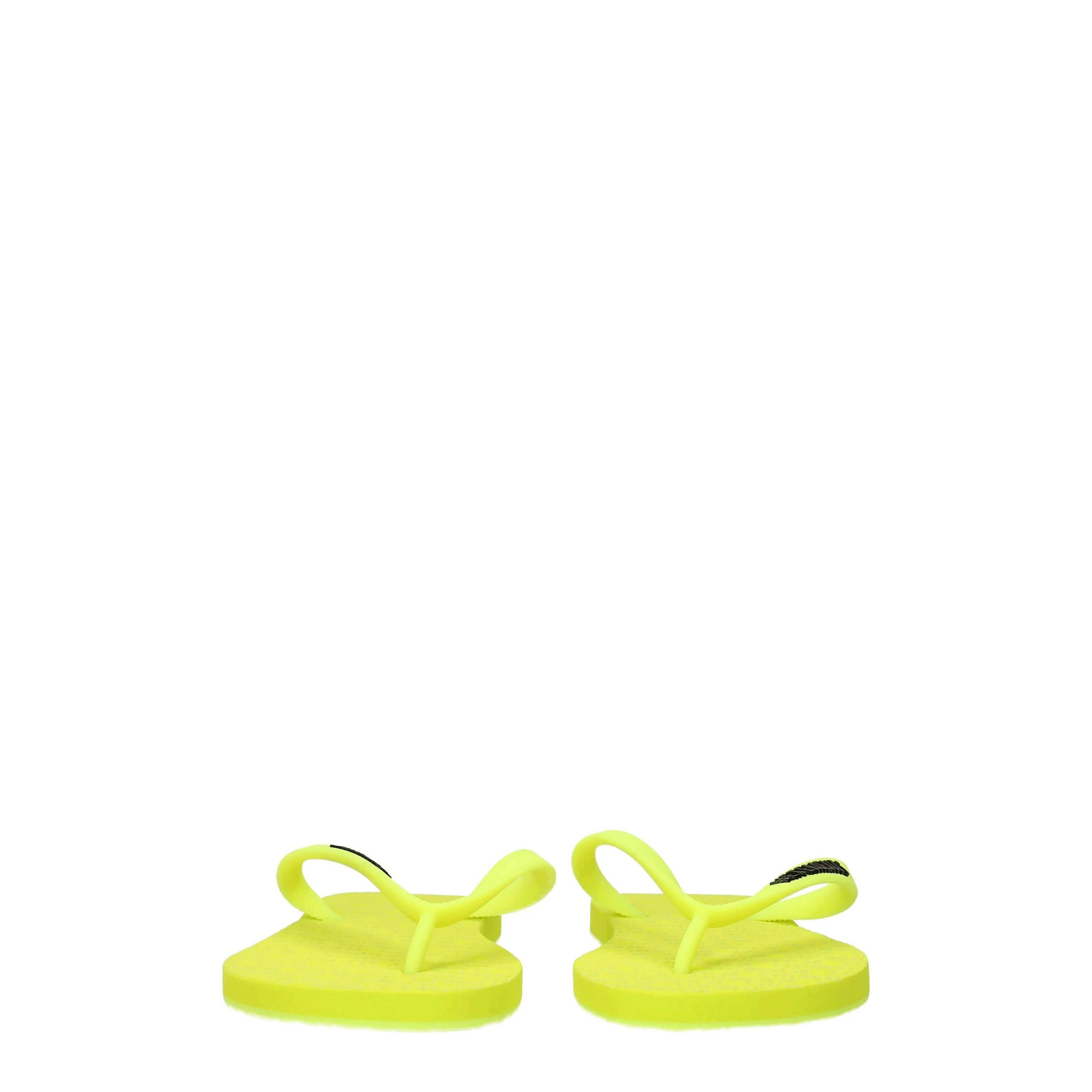Conception de vetets infradito man caoutchouc jaune / jaune fluo