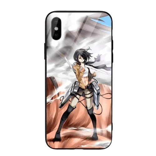 Coque Attaque des Titans iPhone Mikasa