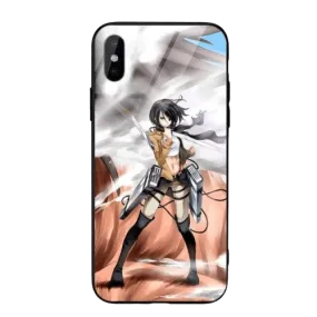 Coque Attaque des Titans iPhone Mikasa