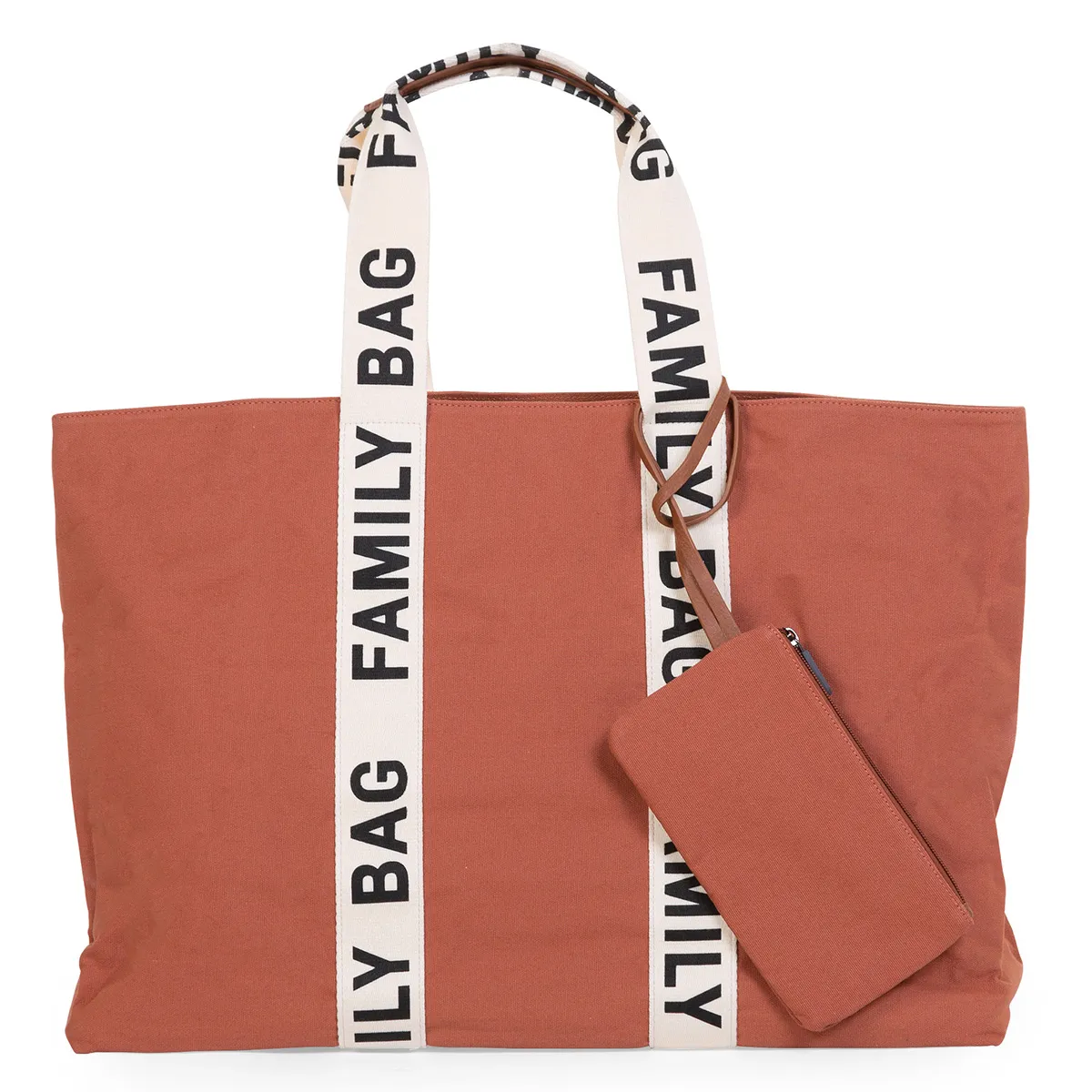 Family Bag Signature Canvas - Terracotta