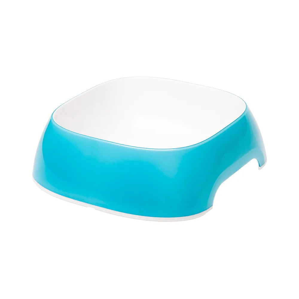 Ferplast gamelle pour chat glam - gamelle à nourriture et à eau pour chat en plastique à la mode, antidérapant, facile à nettoye