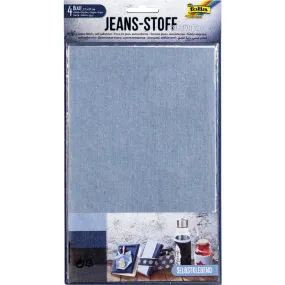 Folia tissu jeans, autocollant, 4 pièces