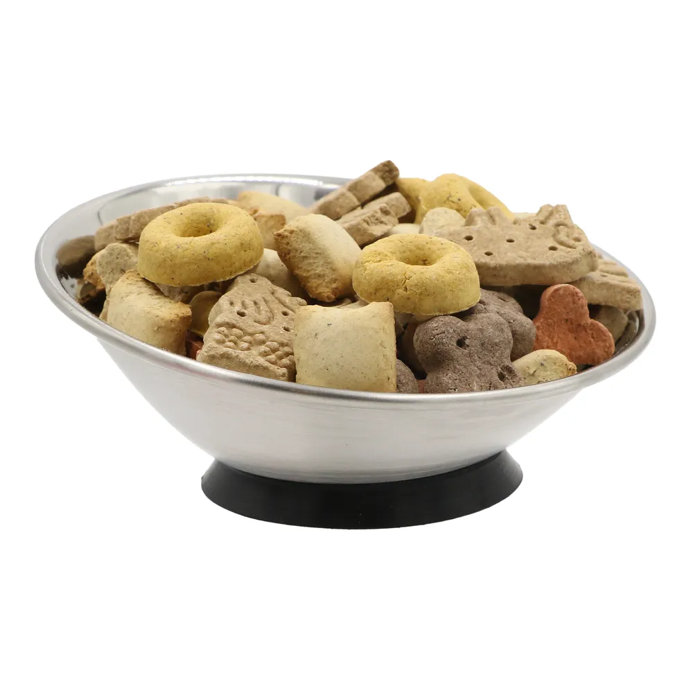 Gamelle inclinée en inox avec ventouse Ø 15 cm - 250 ml