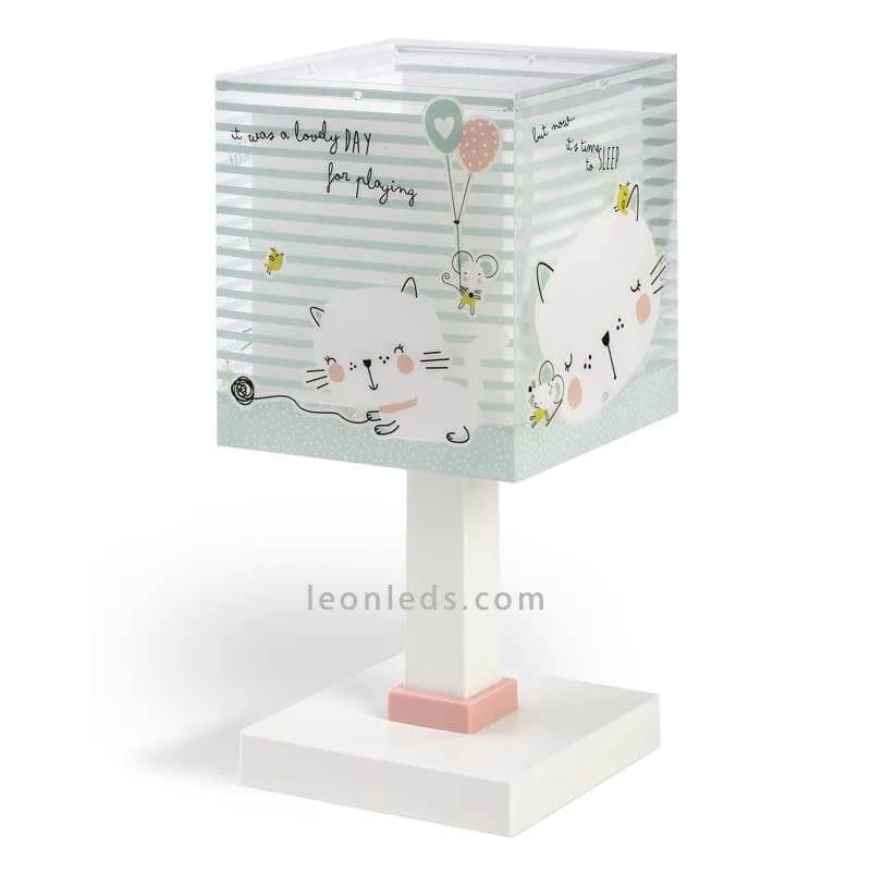 Lampe de table Chat aimant 63321 | LeonLeds.com