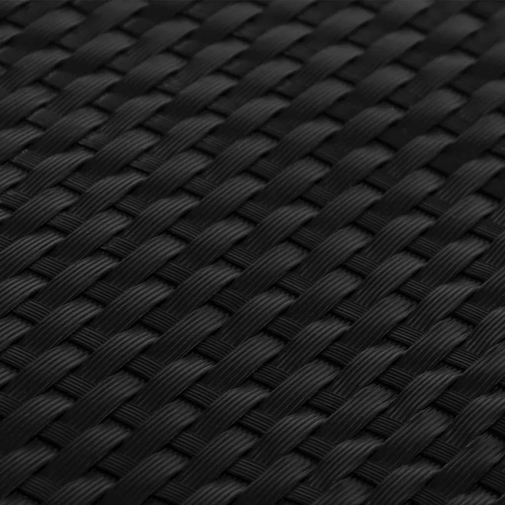 Paravent de balcon noir 300x100 cm résine tressée