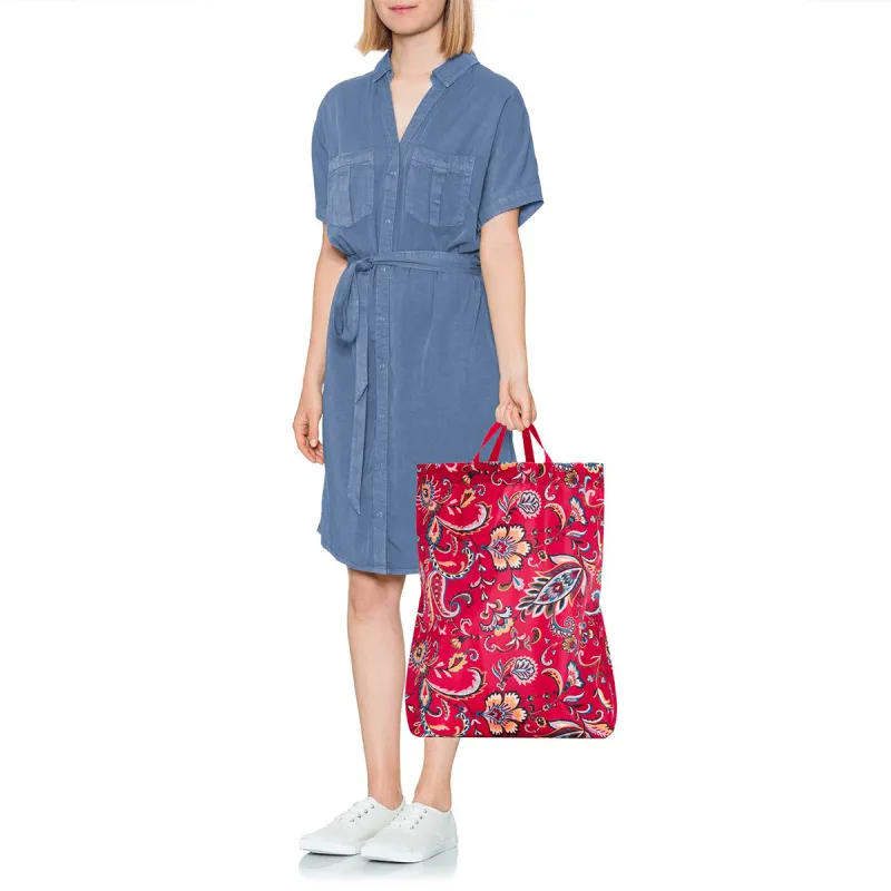 Sac à dos mini maxi Sacpack 15L Paisley Ruby - Reisenthel - Rouge